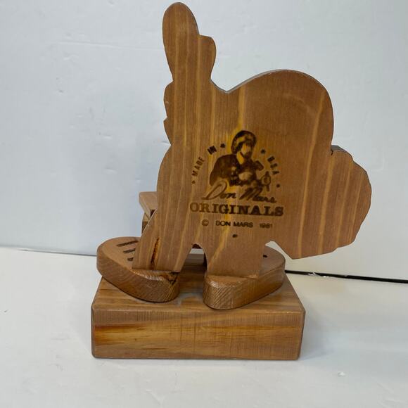 Vintage Don Mars Originals 1981 THE COUNSELOR Wooden Figuring Statue - Picture 2 of 2